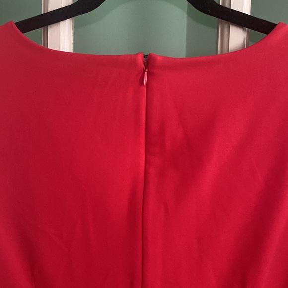 Cynthia Rowley Capped Sleeve Party Dress, Medium, Coral - Picture 6 of 15